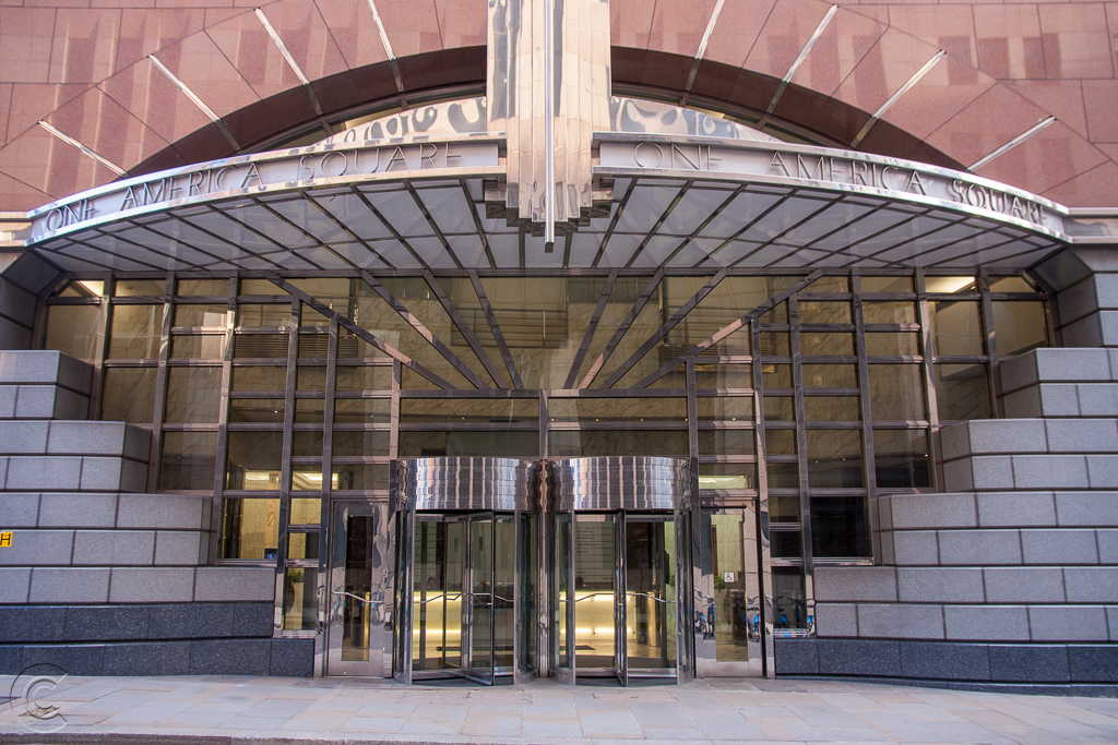 Main entrance to One America Square
