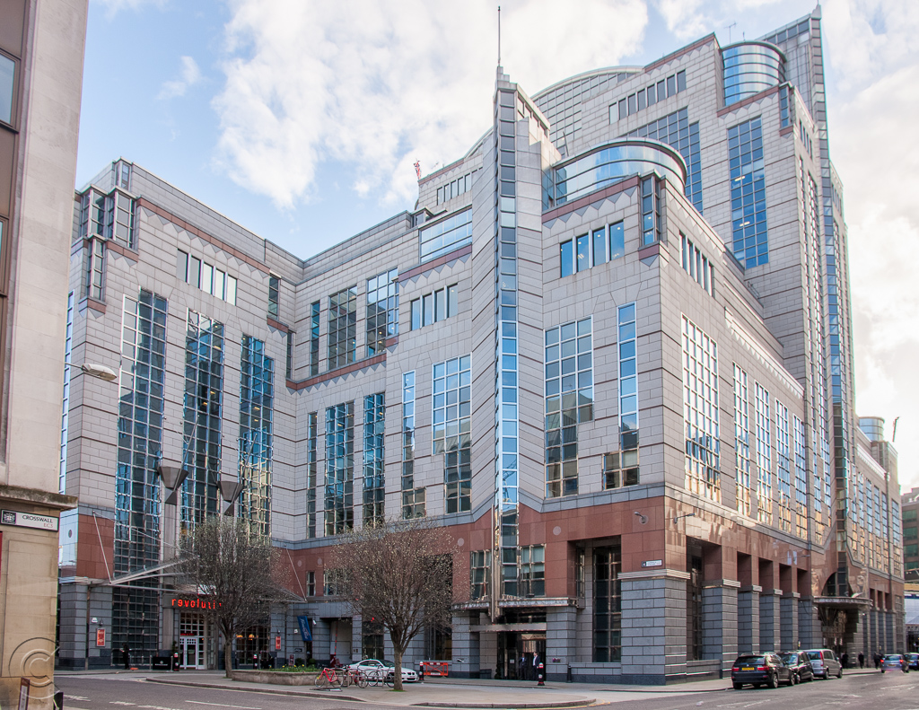 One America Square, looking south-west